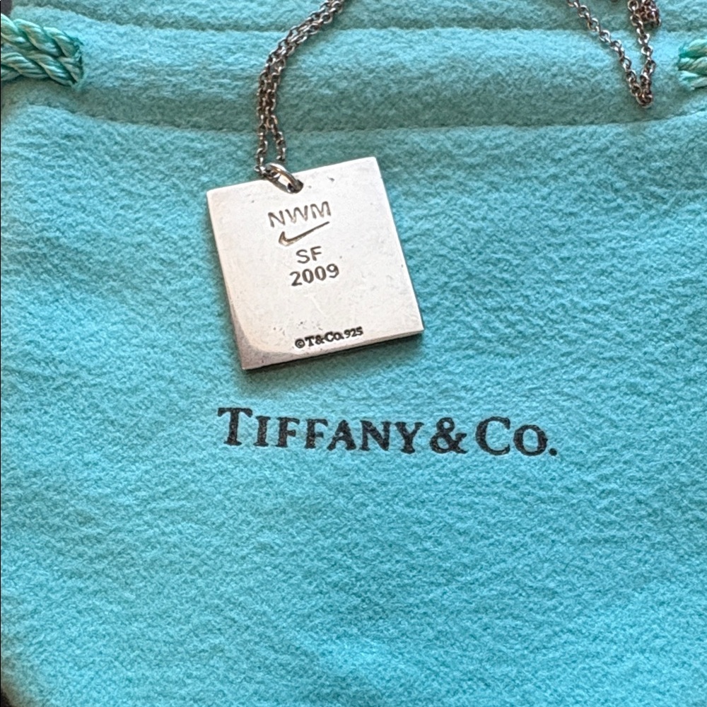 Tiffany & Co. Silver 'Run Like a Girl' Pendant NWM 2009 - Picture 2 of 3